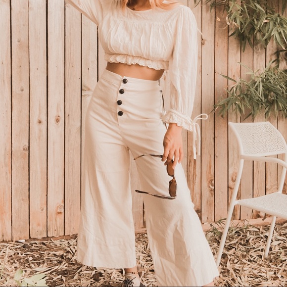 Lovers + Friends Pants - lovers friends kathy wide leg linen high pants